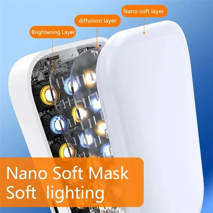 DP2.PRO Foldable Desktop Phone Holder Fill Light Live Streaming Video Recording Fill Light