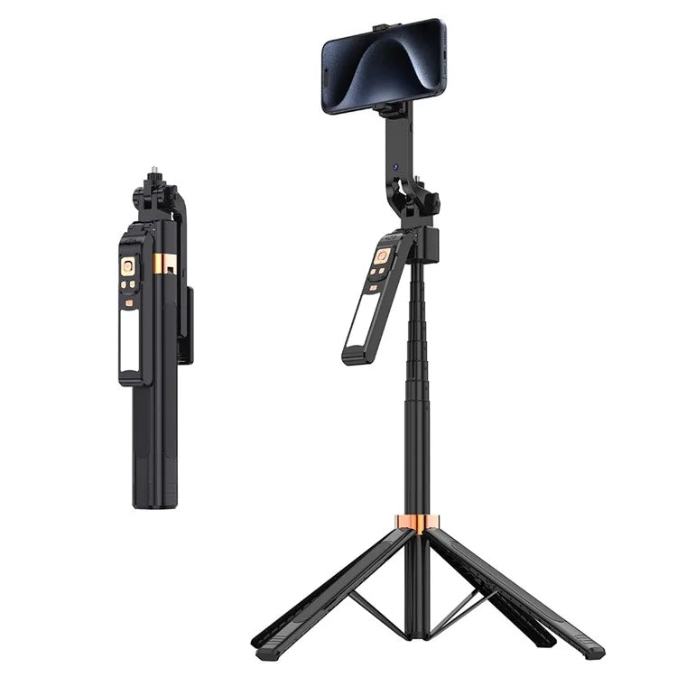 CL10 1.8m Gesture Tracking Tripod 3-Color Fill Light Selfie Stick with Remote Control