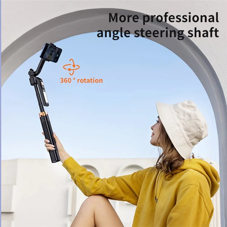 CL10 1.8m Gesture Tracking Tripod 3-Color Fill Light Selfie Stick with Remote Control