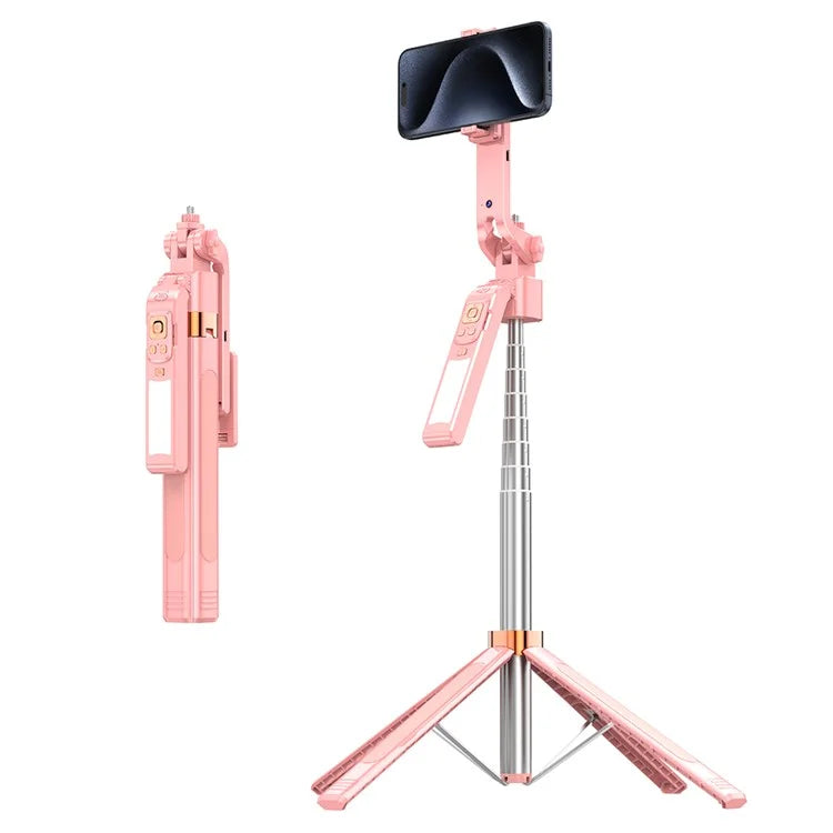 CL10 1.8m Gesture Tracking Tripod 3-Color Fill Light Selfie Stick with Remote Control