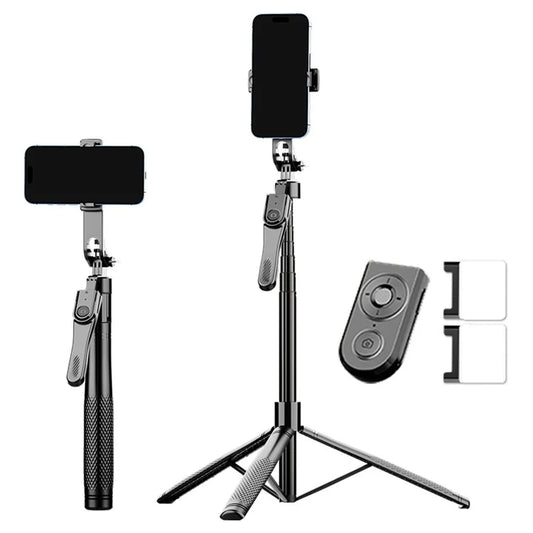 K29D 2.15m Bluetooth Selfie Stick 360 Degree Rotatable Gimbal Tripod Stand with Dual Fill Light