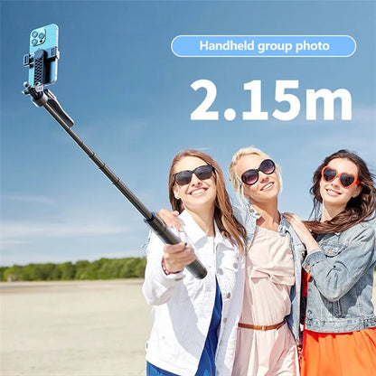 K29D 2.15m Bluetooth Selfie Stick 360 Degree Rotatable Gimbal Tripod Stand with Dual Fill Light