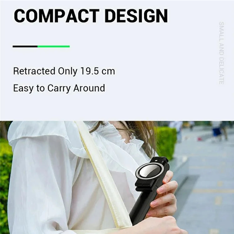 K13 Bluetooth Selfie Stick Folding Tripod Stand with Flip Up Fill Light and HD Mirror