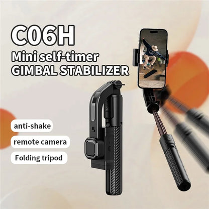 C06H Single Axis Gimbal Stabilizer Anti-Shake Tripod Bluetooth Selfie Stick