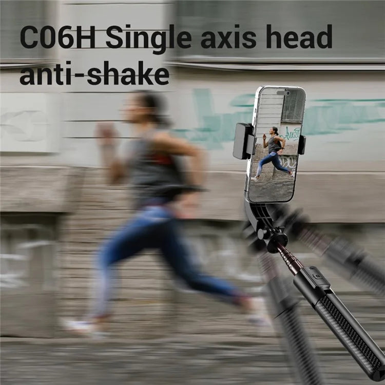 C06H Single Axis Gimbal Stabilizer Anti-Shake Tripod Bluetooth Selfie Stick