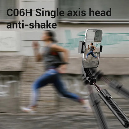C06H Single Axis Gimbal Stabilizer Anti-Shake Tripod Bluetooth Selfie Stick