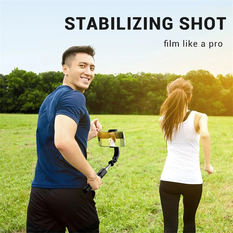 C06 Phone Gimbal Extendable Tripod Stand Anti-Shake Stabilizer Live Streaming Bluetooth Selfie Stick