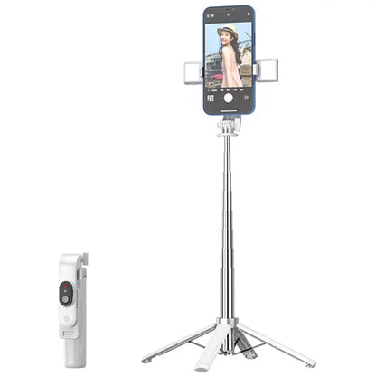 P06 2nd Gen V2 Phone Holder Bluetooth Selfie Stick Extendable Four-Leg Floor Stand with 2 Fill Lights
