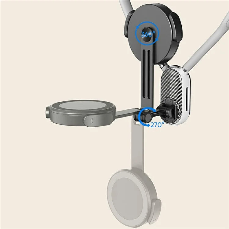 SCS-NH001 Magnetic Neck Phone Holder 360-Degree Rotation Hand Free POV Flexible Phone Neck Mount