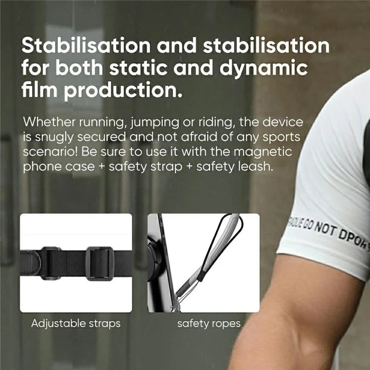 SCS-NH001 Magnetic Neck Phone Holder 360-Degree Rotation Hand Free POV Flexible Phone Neck Mount