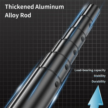 C05 Dual Fill Light Handheld Stabilizer Tripod Stand Floor Standing Adjustable Bluetooth Selfie Stick for Cell Phone Live Streaming