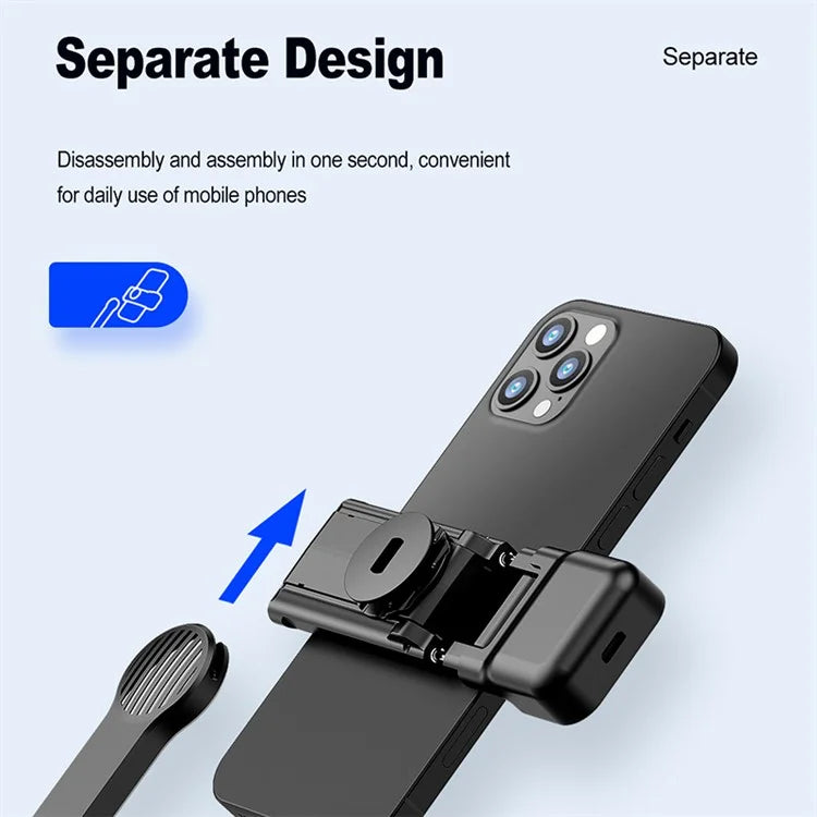 C01S Detachable Desktop Tripod Stand Multifunctional Portable Bluetooth Selfie Stick with Single Fill Light