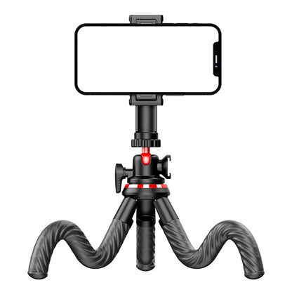 C02 Flexible Octopus Tripod Bracket with 1 / 4 Screw + Detachable Phone Holder for Live Streaming