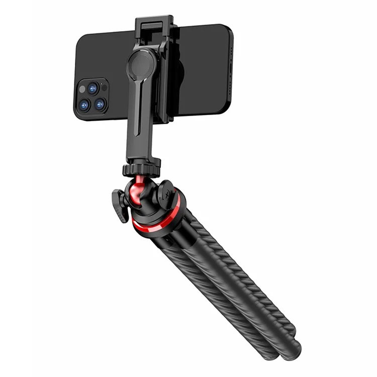C02 Flexible Octopus Tripod Bracket with 1 / 4 Screw + Detachable Phone Holder for Live Streaming