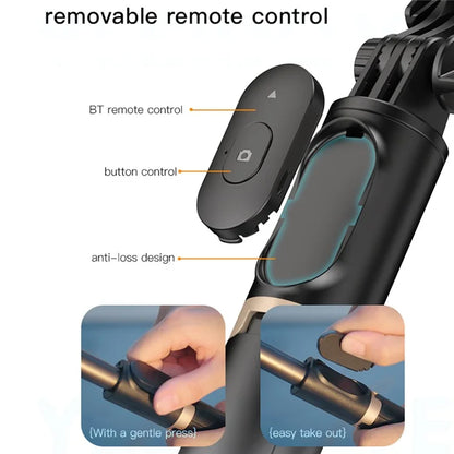 YESIDO SF14 Foldable Tripod Shooting Anti-shake Phone Holder Selfie Stick with Remote Control