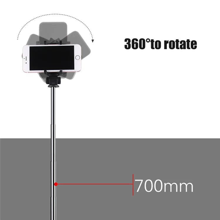 L01 Mini Tripod Stand Phone Clip Holder Extendable Selfie Stick with Bluetooth Remote Control