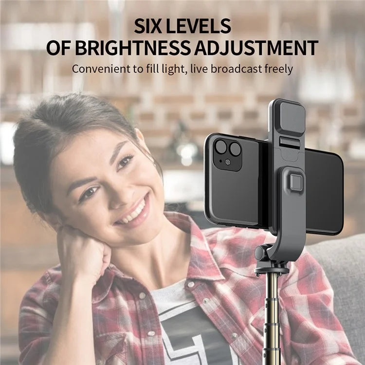L03S Bluetooth Selfie Stick Aluminum Alloy Rod Telescopic Tripod Stand with Fill Light