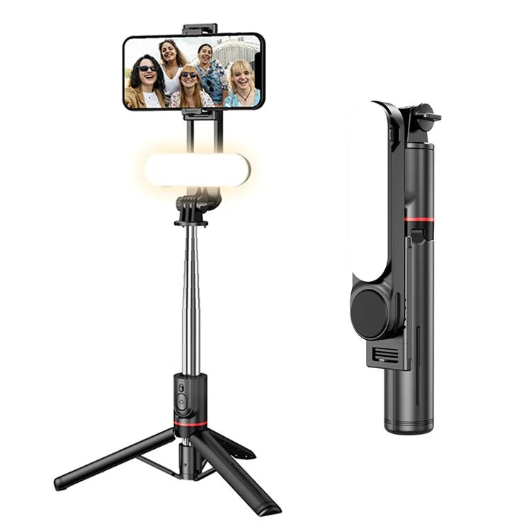 L15 Portable Fill Light Selfie Stick Wireless Bluetooth Remote Control Tripod Stand for iOS Android Cell Phones