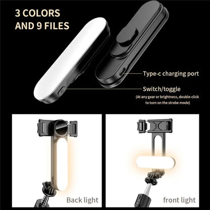 L15 Portable Fill Light Selfie Stick Wireless Bluetooth Remote Control Tripod Stand for iOS Android Cell Phones