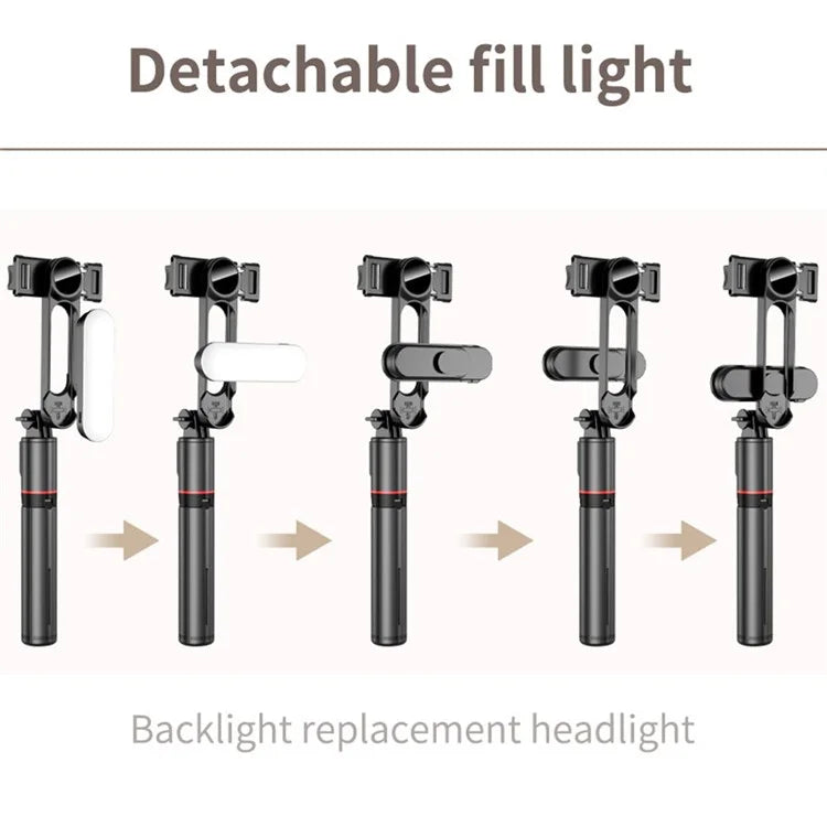 L15 Portable Fill Light Selfie Stick Wireless Bluetooth Remote Control Tripod Stand for iOS Android Cell Phones