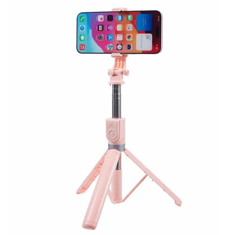 Z14 140CM Telescopic Selfie Stick Bluetooth Remote Control Tripod Stand with Rotation Phone Clip