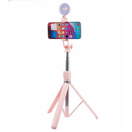 Z17 Pro 2-in-1 175cm Tripod Stand Remote Control Bluetooth Selfie Stick with Fill Light