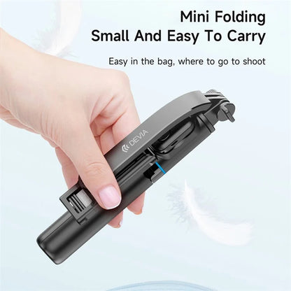 DEVIA C01 Extendable Phone Tripod Multifunctional Selfie Stick Phone Vlog Tripod Stand