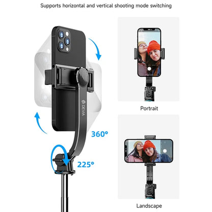 DEVIA C01 Extendable Phone Tripod Multifunctional Selfie Stick Phone Vlog Tripod Stand