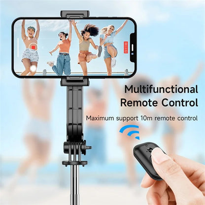 DEVIA C01 Extendable Phone Tripod Multifunctional Selfie Stick Phone Vlog Tripod Stand