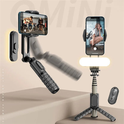 DEVIA Gimbal Stabilizer with Extendable Selfie Stick Tripod Handheld Phone Video Stabilizer for Video Recording Vlog