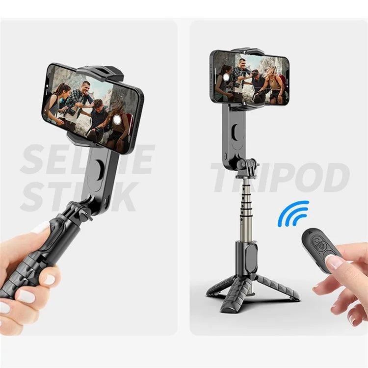 DEVIA Gimbal Stabilizer with Extendable Selfie Stick Tripod Handheld Phone Video Stabilizer for Video Recording Vlog