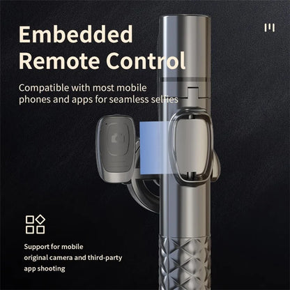 A67P-C Magnetic Phone Holder Tripod Aluminum Alloy+ABS Extendable Bluetooth Selfie Stick