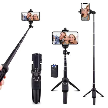 YUNTENG 9928N Bluetooth Remote Telescopic Tripod Stand Phone Clip Holder Selfie Stick