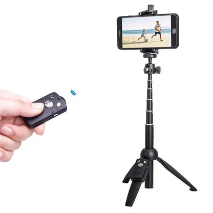 YUNTENG 9928N Bluetooth Remote Telescopic Tripod Stand Phone Clip Holder Selfie Stick