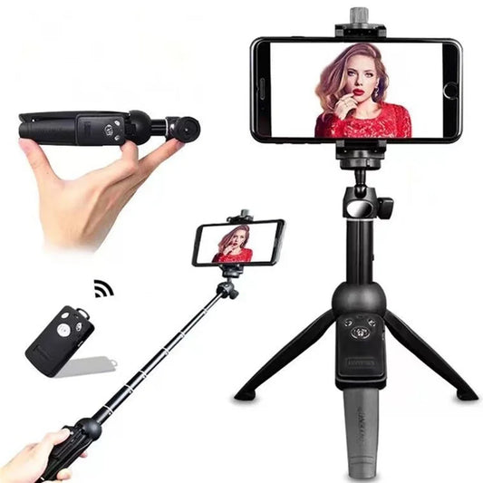 YUNTENG YT-9928 Selfie Stick Bluetooth Remote Design Tripod Stand Phone Clip Holder