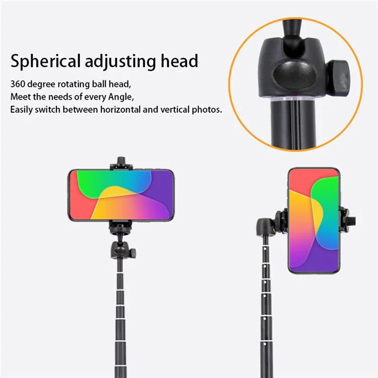 YUNTENG YT-9928 Selfie Stick Bluetooth Remote Design Tripod Stand Phone Clip Holder