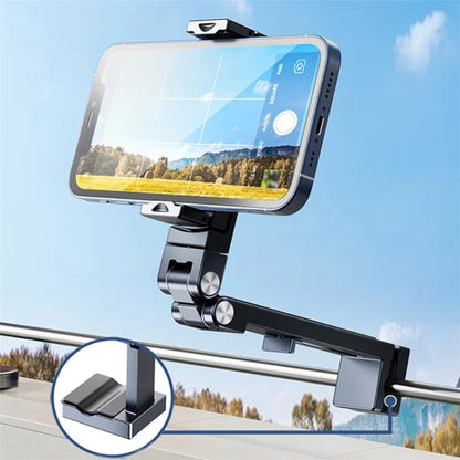 360° Rotating Metal Phone Holder Adjustable Phone Mount Stand for Travel Office Kitchen