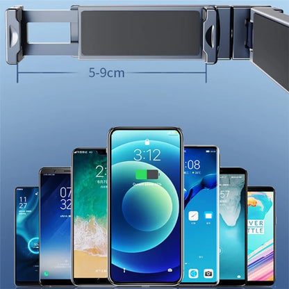 360° Rotating Metal Phone Holder Adjustable Phone Mount Stand for Travel Office Kitchen