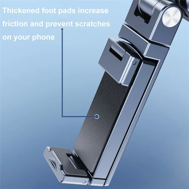360° Rotating Metal Phone Holder Adjustable Phone Mount Stand for Travel Office Kitchen