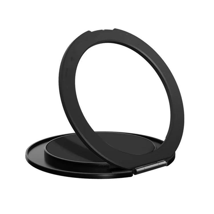 360-Degree Rotating Magnetic Kickstand for Cellphone Aluminum Alloy+PC+Magnet Phone Back Ring Holder