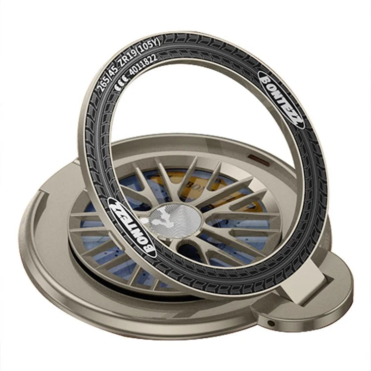 BONTEZZ Magnetic Phone Ring Holder 360 Degrees Rotation Gyroscope Phone Kickstand