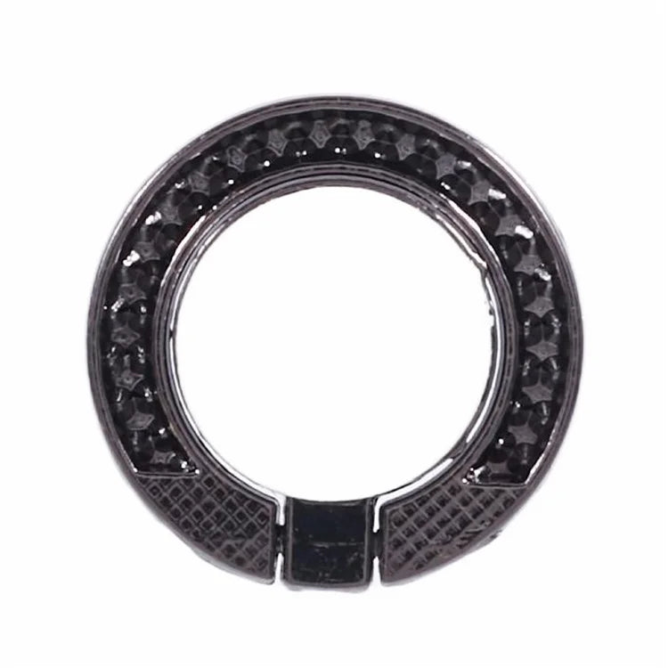 Round Phone Kickstand Adhesive Metal Phone Ring Holder Grip Flower Decoration