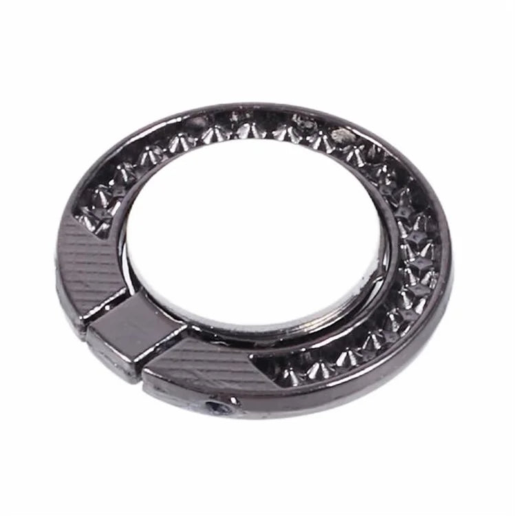 Round Phone Kickstand Adhesive Metal Phone Ring Holder Grip Flower Decoration