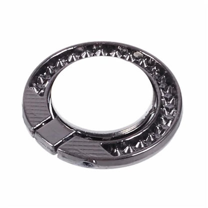 Round Phone Kickstand Adhesive Metal Phone Ring Holder Grip Flower Decoration