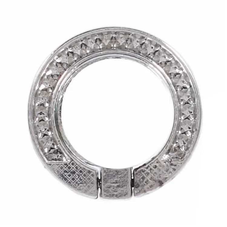 Round Phone Kickstand Adhesive Metal Phone Ring Holder Grip Flower Decoration