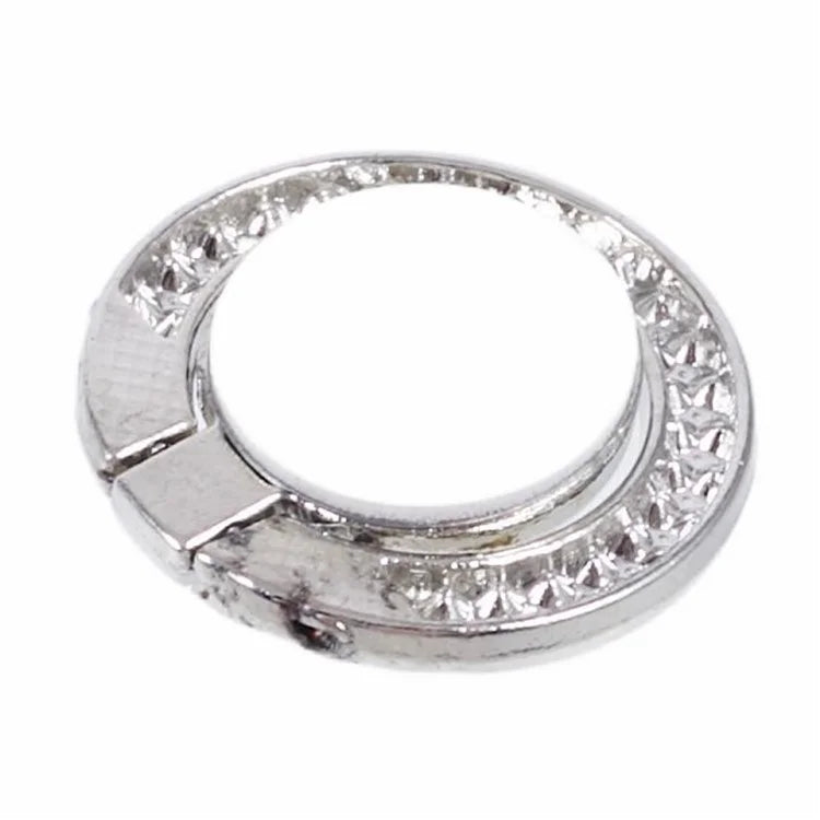 Round Phone Kickstand Adhesive Metal Phone Ring Holder Grip Flower Decoration