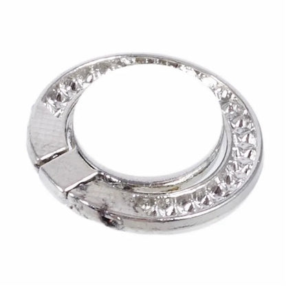 Round Phone Kickstand Adhesive Metal Phone Ring Holder Grip Flower Decoration