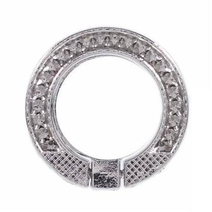 Round Phone Kickstand Adhesive Metal Phone Ring Holder Grip Flower Decoration