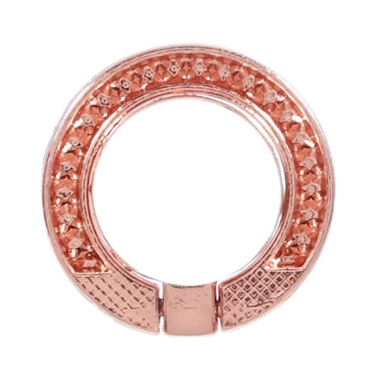 Round Phone Kickstand Adhesive Metal Phone Ring Holder Grip Flower Decoration