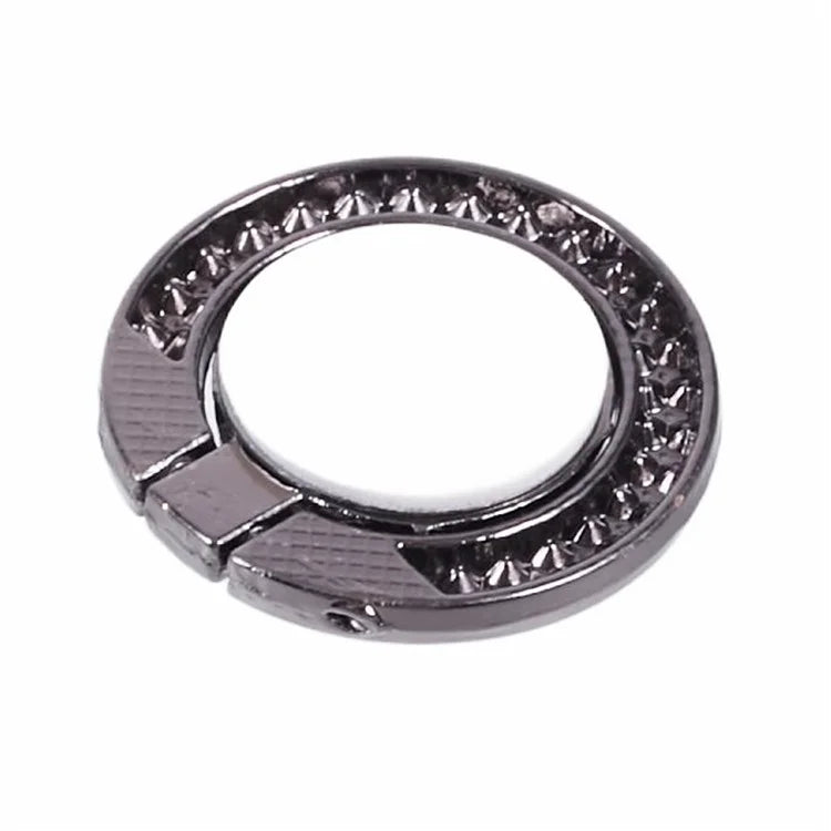 Round Phone Kickstand Adhesive Metal Phone Ring Holder Grip Flower Decoration